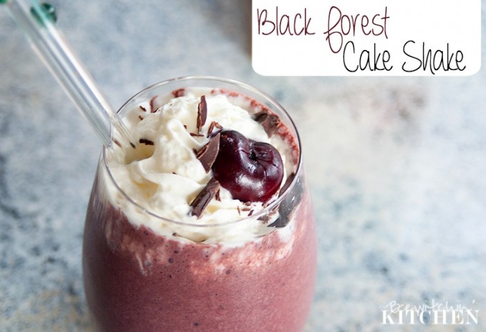 Black Forest Cake Shake recipe - delicious AND healthy! | The Bewitchin' Kitchen