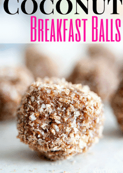 Coconut Breakfast Balls recipe. Easy and healthy breakfast or snack! This can easily be made to fit paleo, raw or gluten free lifestyles. | The Bewitchin' Kitchen