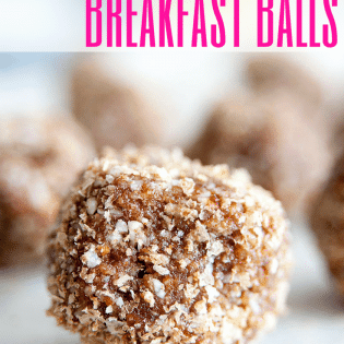 Coconut Breakfast Balls recipe. Easy and healthy breakfast or snack! This can easily be made to fit paleo, raw or gluten free lifestyles. | The Bewitchin' Kitchen