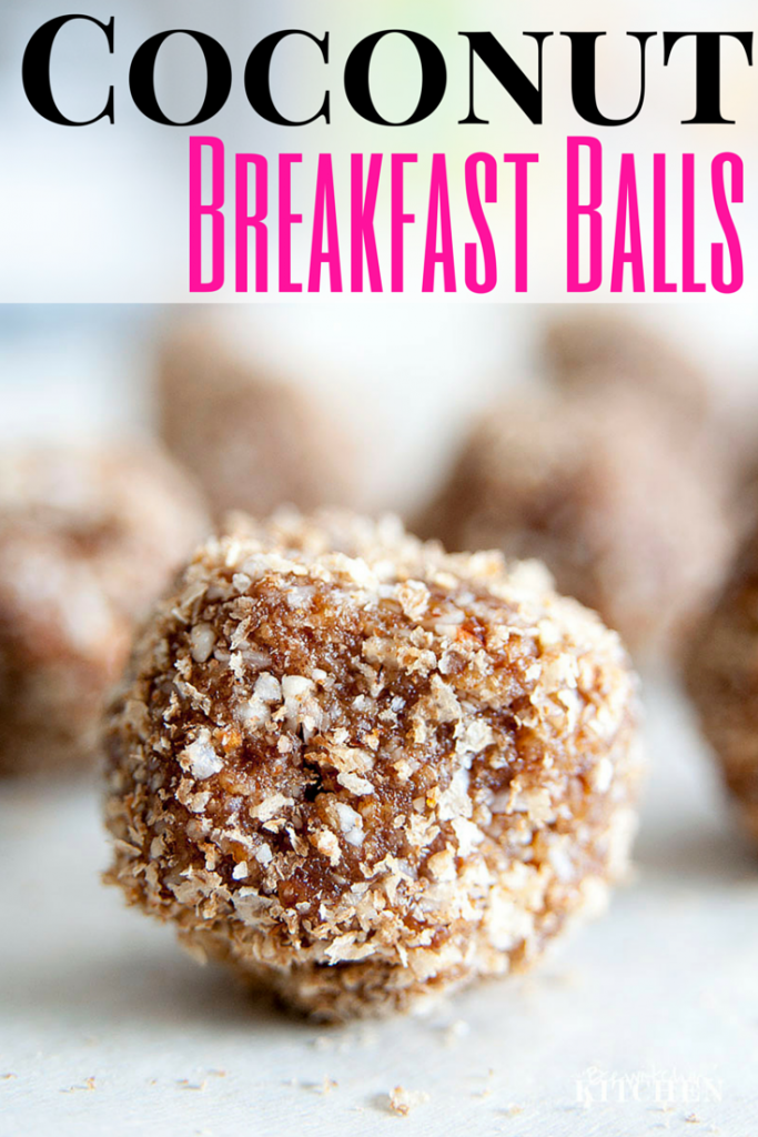 Coconut Breakfast Balls recipe. Easy and healthy breakfast or snack! This can easily be made to fit paleo, raw or gluten free lifestyles. | The Bewitchin' Kitchen 
