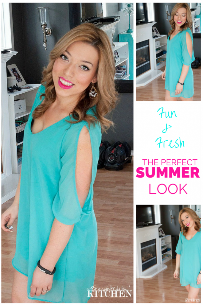 A fun and fresh summer makeup look. Quick, easy and long lasting - beauty that's perfect for busy moms and women on the go. | The Bewitchin' Kitchen