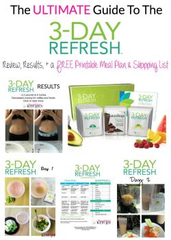 The ultimate guide to success with weight loss on the 3 Day Refresh. Full review, results plus a free meal plan and shopping list. | thebewitchinkitchen.com