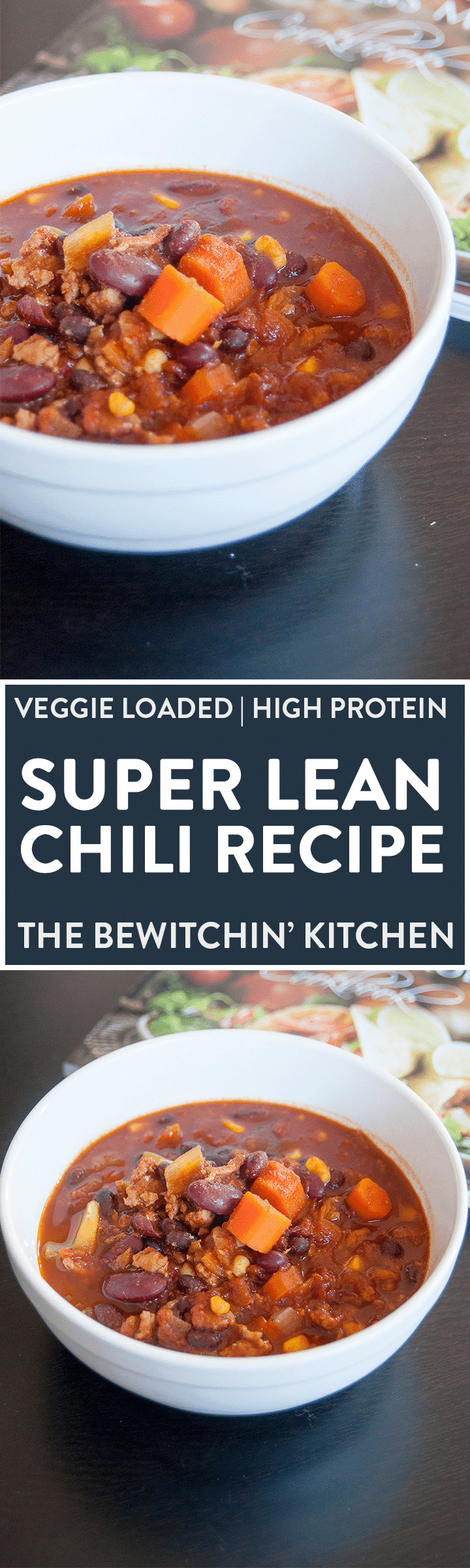 BEST CHILI EVER - Super lean and healthy chili recipe from Teena's Fitness. Ground chicken or ground turkey works well with this healthy recipe.