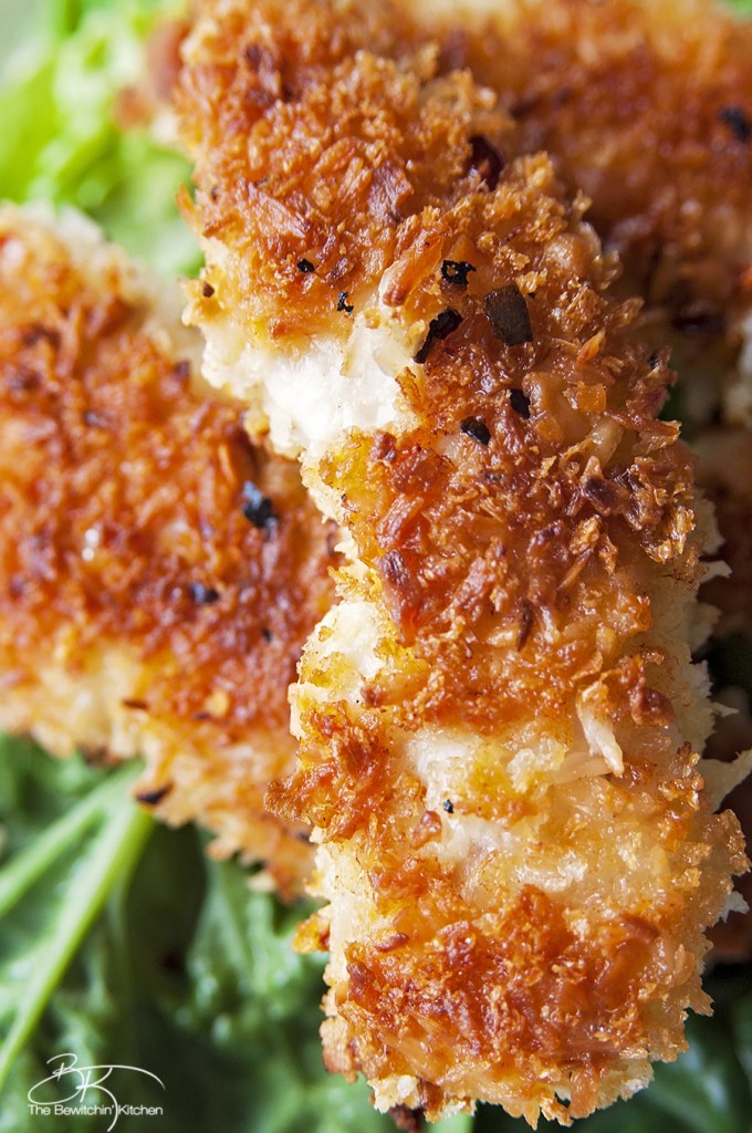 Coconut Crusted Chicken with Thai Chili Sauce. This coconut chicken recipe is an easy and fast meal. It's one of my favorite dinner recipes. | The Bewitchin' Kitchen