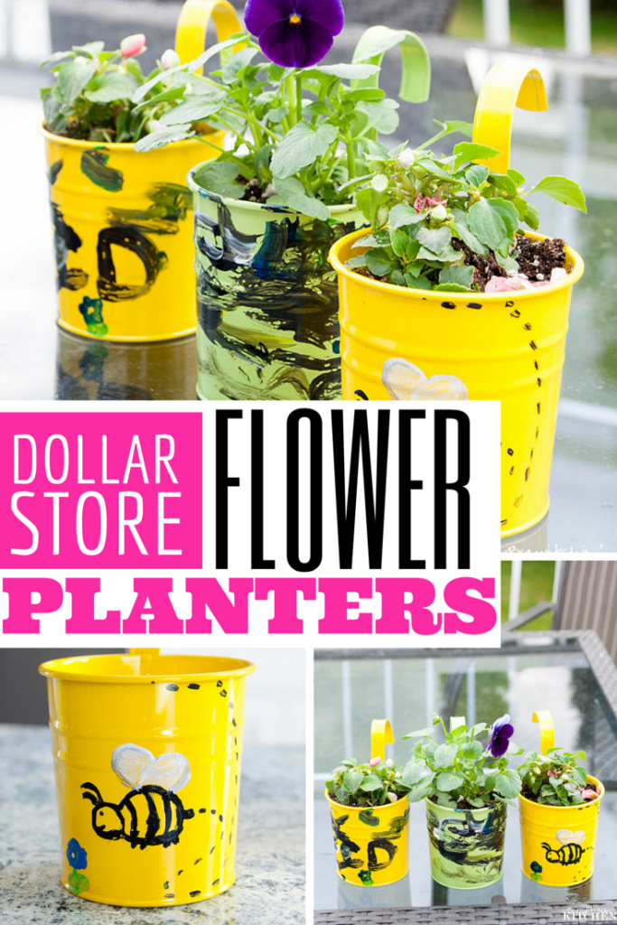 Looking for a fun craft to do with your toddler? Why not make some flower planters with this dollar store craft from The Bewitchin' Kitchen.