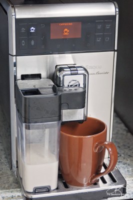 Philips Saeco GranBaristo is the only coffee machine you would need! From american coffee to latte macchiato. 