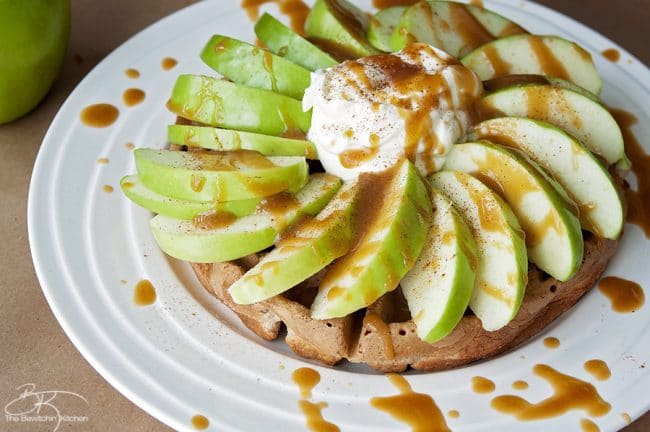 Caramel Apple Waffles