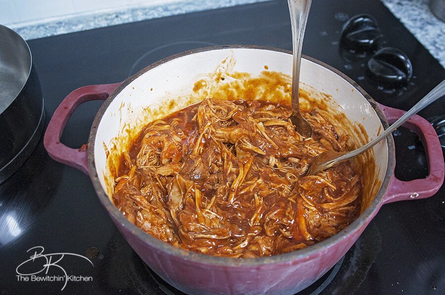 Pulled pork quesadilla recipe. A delicious slow cooker recipe made with a mexican twist! | The Bewitchin' Kitchen