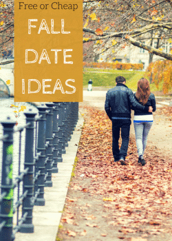 Fall date ideas that won't break the bank! Budget friendly date ideas that are cheap or free!