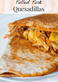 Pulled pork quesadillas. A delicious slow cooker recipe made with a mexican twist! | The Bewitchin' Kitchen