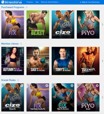 Beachbody On Demand is like Netflix but for Beachbody workouts! You even get ones you haven't bought! Improve your fitness, reach new goals, get stronger and lose weight with the 21 Day Fix, Insanity, P90X, Turbo Fire, Body Beast and many more! 