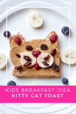 Healthy breakfast ideas for kids, I have a picky toddler who turns down everything but he loves this kitty cat toast!