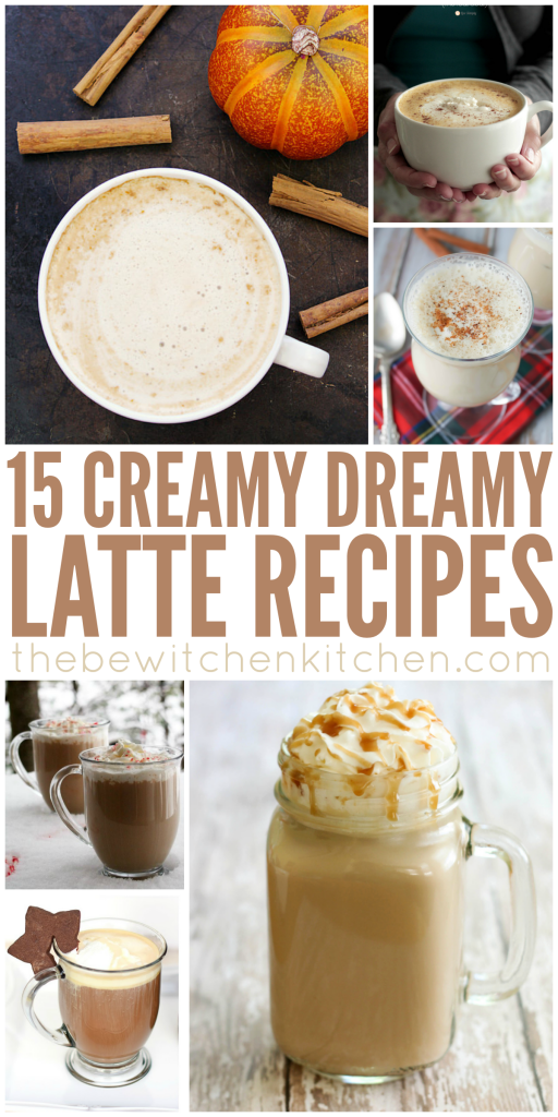 15 latte recipes just in time for fall. There's a latte recipe for everyone in this post, I can't wait to try #6 or the Sweet Potato one!