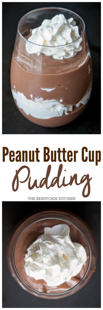 Peanut Butter Cup Pudding. Chocolate and peanut butter make this dessert recipe a must. Great as a cupcake filling recipe.