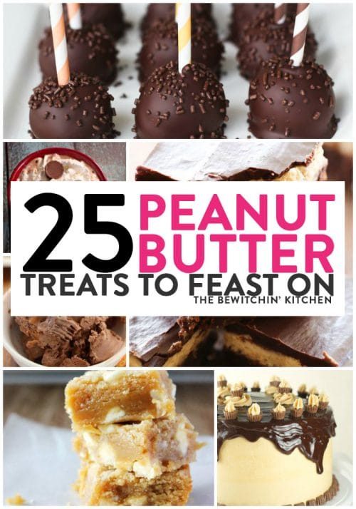 25 peanut butter treats to feast on. Treat your sweet tooth with these famous chocolate and peanut butter dessert recipe combinations.