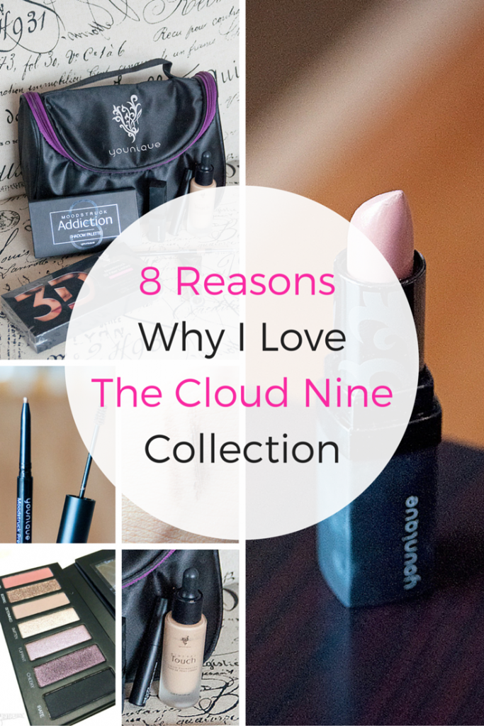 8 reasons why I love the Younique Cloud Nine Collection. I am NOT a presenter, I just love the product. From the perfect smokey eye to an everyday fresh look, this collection provides it all. Pin this to your beauty board!