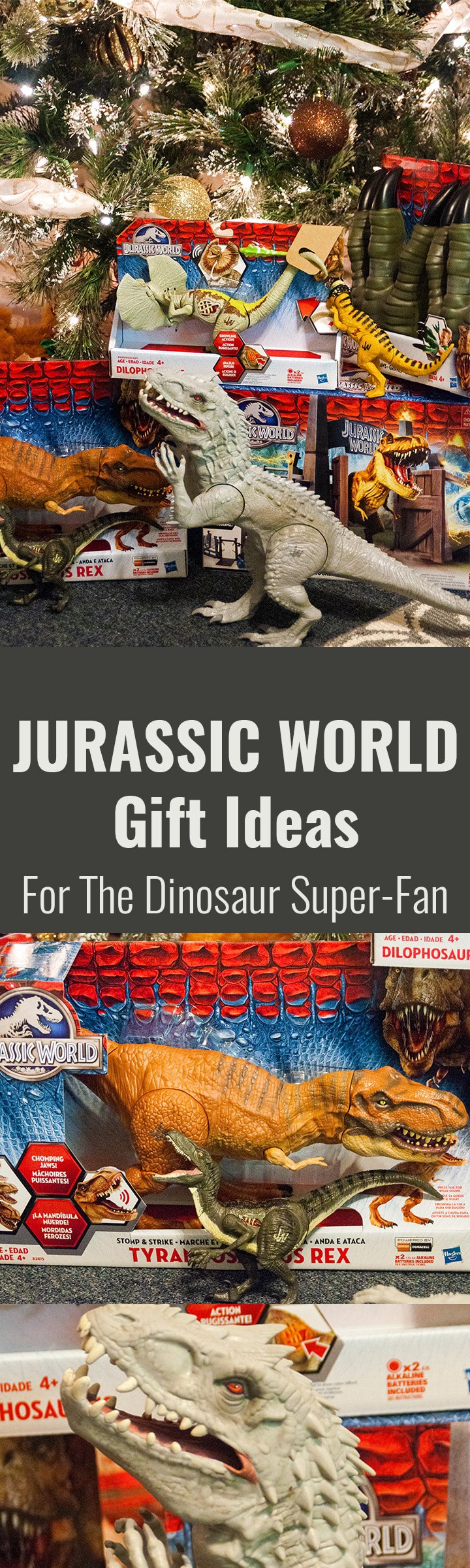 Jurassic World gifts for the dinosaur super fan. My son is obsessed with dinosaurs, these make great Christmas gifts and Birthday presents for dinosaur lovers of all ages.