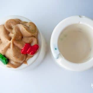 Chocolate Shot Glass with a Gingerbread Cheesecake Filling, these may be the coolest things I have ever made and they're such an easy no bake dessert too! | thebewitchinkitchen.com