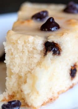 Ricotta Cake with an Eggnog Glaze - you will never guess the unique way this cake recipe was cooked! So cool and it's so yummy | thebewitchinkitchen.com