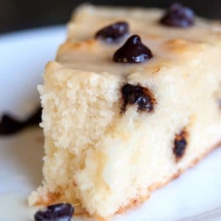 Ricotta Cake with an Eggnog Glaze - you will never guess the unique way this cake recipe was cooked! So cool and it's so yummy | thebewitchinkitchen.com