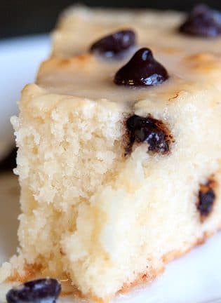 Ricotta Cake with an Eggnog Glaze - you will never guess the unique way this cake recipe was cooked! So cool and it's so yummy | thebewitchinkitchen.com