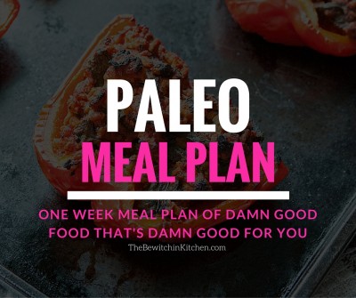 Paleo Meal Plan - If you're looking for paleo recipes THIS is a must pin! Paleo breakfasts, paleo lunch and paleo dinner recipes are planned for you for a week. Plus there are paleo desserts and paleo snacks too! 