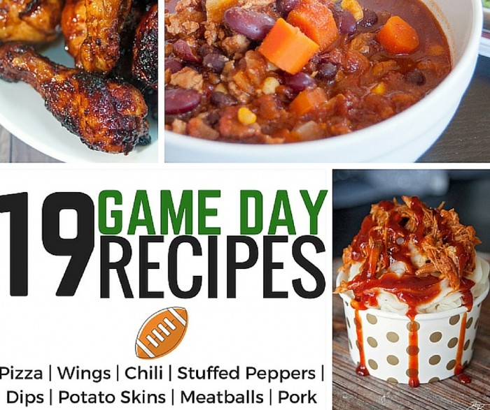 19 Game Day Recipes that will make your Super Bowl Party a success (my favorite Super Bowl recipe are the Sweet Sriracha wings). 