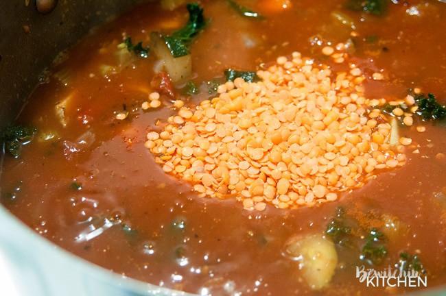 Healthy Chicken Vegetable Soup. Talk about healthy recipes made easy! Plus a secret ingredient that transforms all soups to "the best soup ever". | thebewitchinkitchen.com