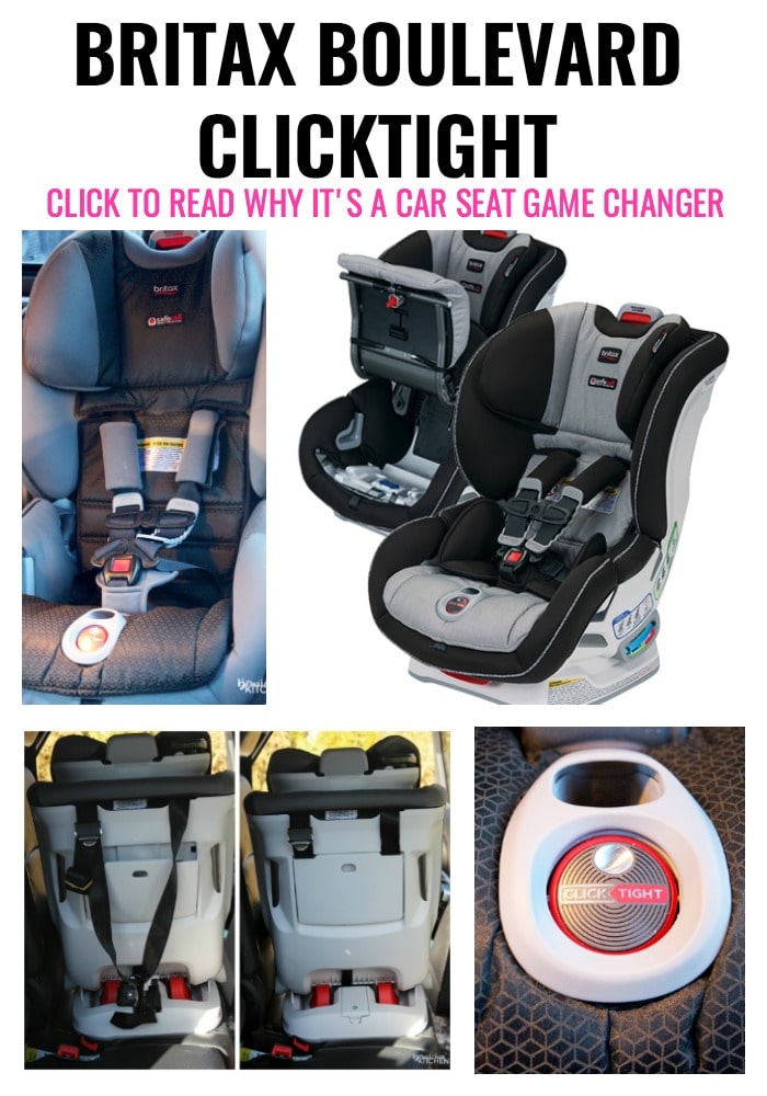 This carseat installs safely in one click. The Britax Boulevard ClickTight is a new parent must have whether it's your first baby or 7th! I am so impressed with this car seat with both it's safety and easy of use. It takes less than 5 mins!