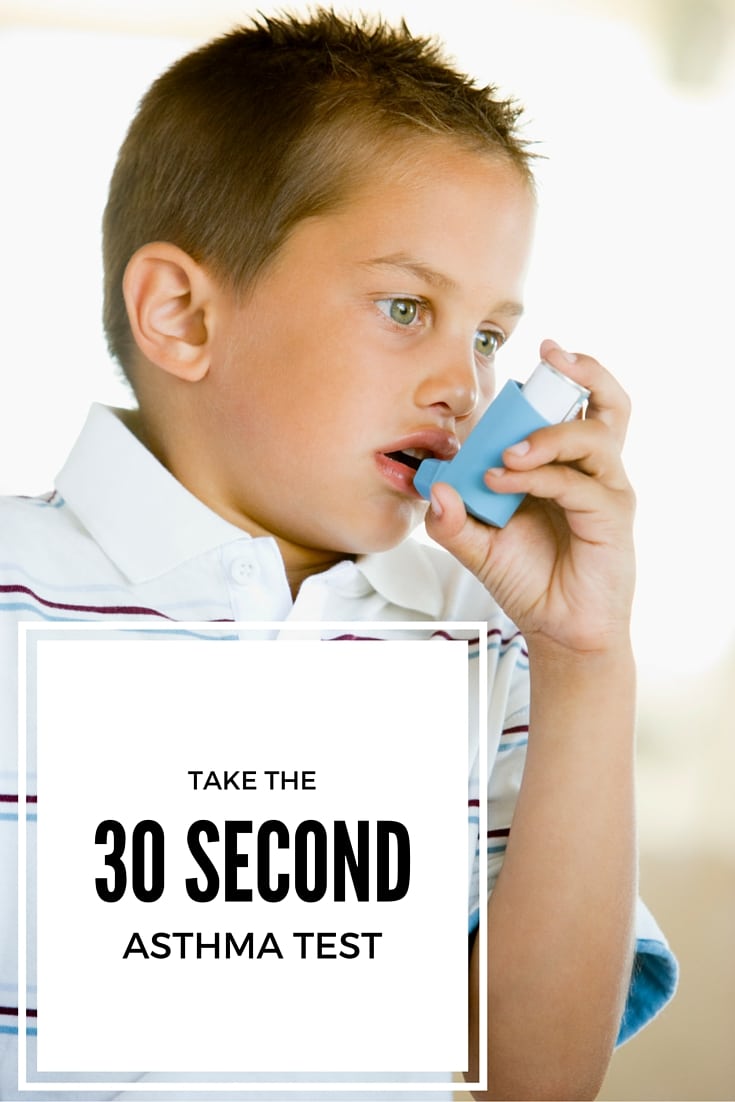 Take the 30 second asthma test to learn more about your asthma symptoms and to find out if your asthma is really under control. 