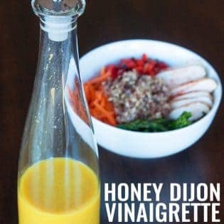 Honey Mustard Vinaigrette - this homemade salad dressing is perfect for summer. It's 21 Day Fix approved (along with all Beachbody containers) and is a clean eating treat. Goes great over salad, a spring chicken bowl or use it as a chicken marinade.
