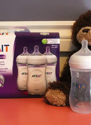 Philips Avent Natural Bottle. The breast like shape makes it easier to latch on and it has an anti-colic system.