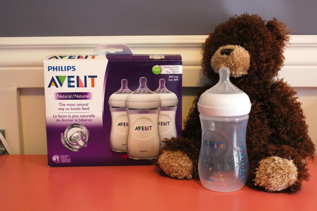 Philips Avent Natural Bottle. The breast like shape makes it easier to latch on and it has an anti-colic system.