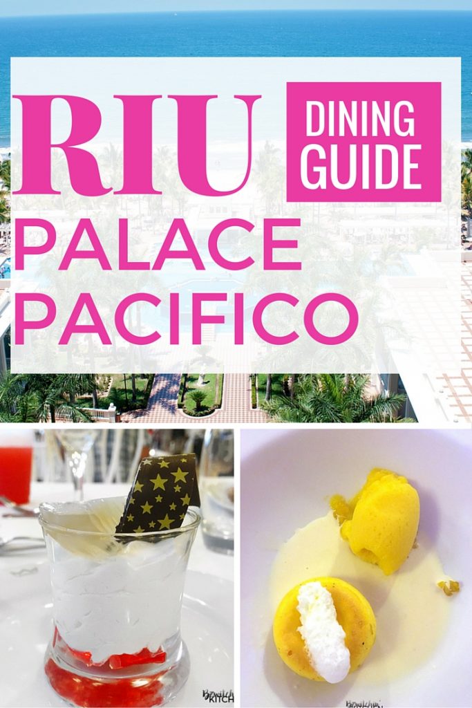 Food can make or break a travel experience. Here are the Riu Palace Pacifico dining options in Nuevo Vallarta (Riviera Nayarit). If you're planning a trip to Mexico (Puerto Vallarta area) check this out.