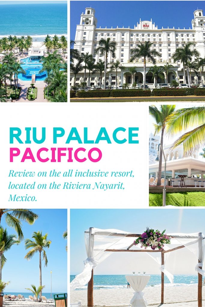 The Riu Palace Pacifico is a stunning place to vacation in the Riviera Nayarit, on the west coast of Mexico, just north of Puerto Vallarta. The beach in Nuevo Vallarta is beautiful. Add it to your travel bucket list. Also great for destination weddings!