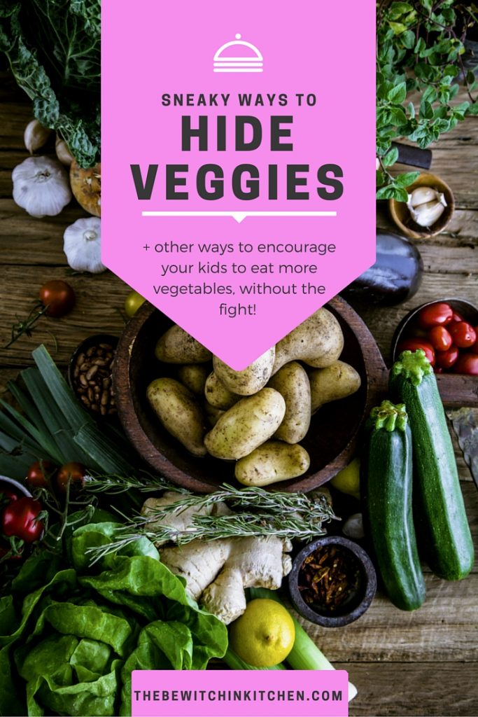 Sneaky (and not so sneaky) ways to hide vegetables. If you have a picky eater here are some ways to encourage your kids to eat more veggies...without the dinner time fight!