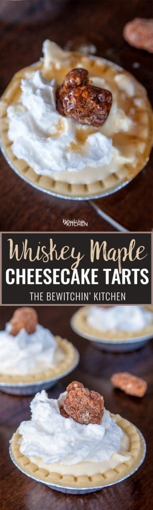 Whiskey Maple Cheesecake Tarts. This no bake boozy dessert recipe packs a bite. Canadian whiskey, maple syrup gives this creamy cheesecake a Canadian spin.