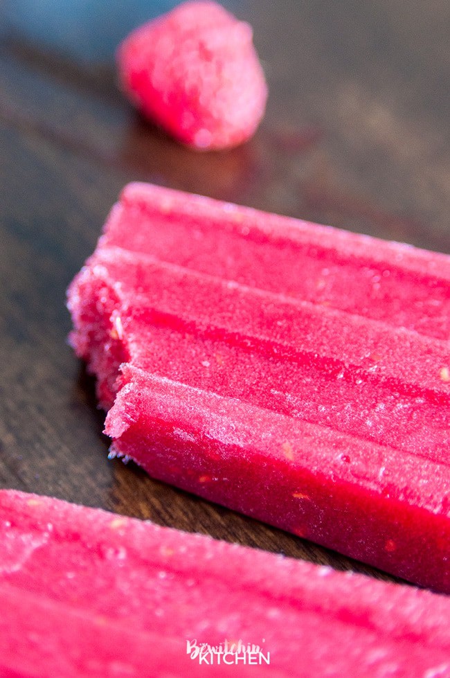 Berry and Beet Popsicles - don't let the hidden vegetable scare you. This homemade ice pop recipe is a refreshing and sweet way to beat the heat this summer. Picky eater approved!