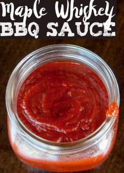 Maple Whiskey BBQ Sauce. This easy homemade barbecue sauce recipe goes great on grilled chicken and ribs.