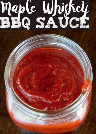 Maple Whiskey BBQ Sauce. This easy homemade barbecue sauce recipe goes great on grilled chicken and ribs.