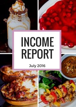 Blog income report for July 2016. If you're curious on the income and expenses of bloggers, give this a read.