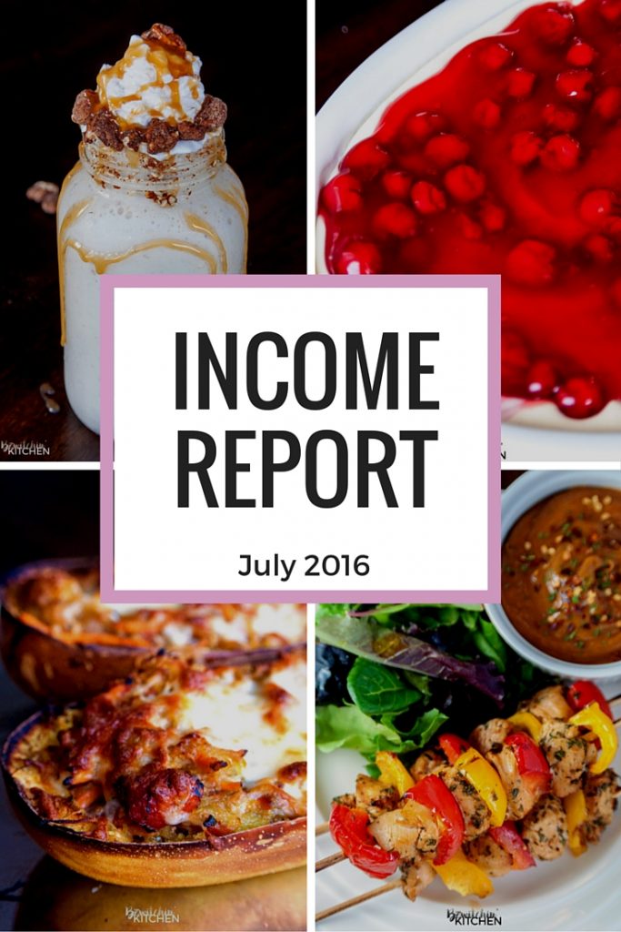 Blog income report for July 2016. If you're curious on the income and expenses of bloggers, give this a read. 