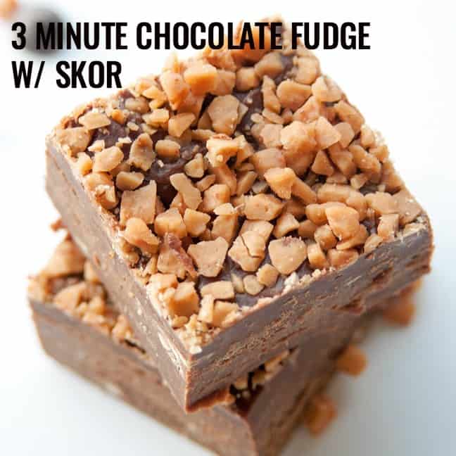 Chocolate Peanut Butter Fudge Skor Toffee Topping 