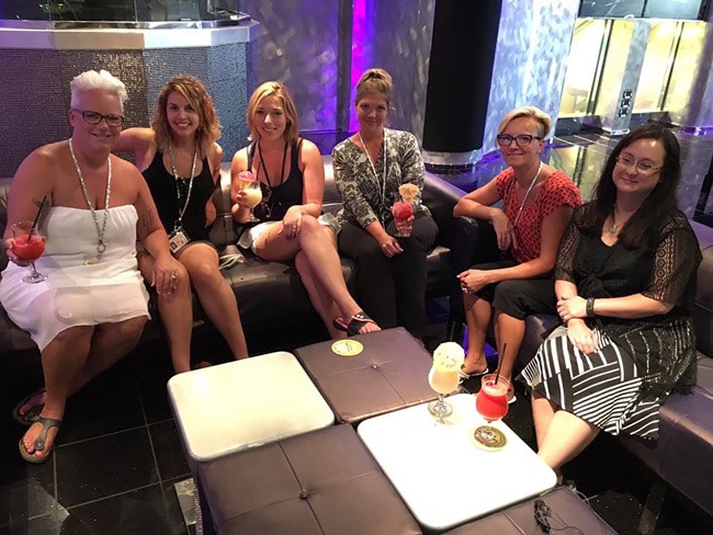 Bloggers from both Canada and the US on the Carnival Magic. 