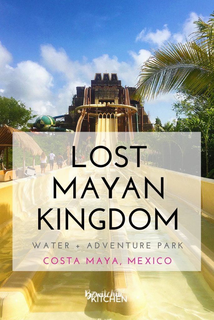 Lost Mayan Kingdom Adventure Park in Costa Maya, Mexico. This waterpark is perfect for family travel.