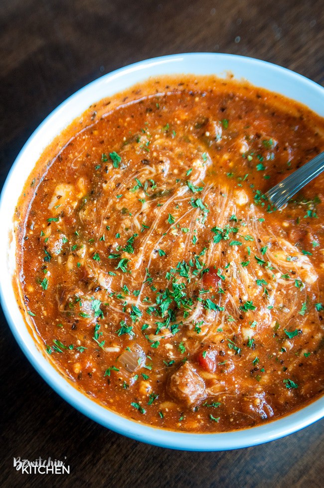 Gluten Free Lasagna Soup. This soup is AWESOME and super cheesy. A fall soup favorite that actually tastes like lasagna, and easy enough to toss in the slow cooker!