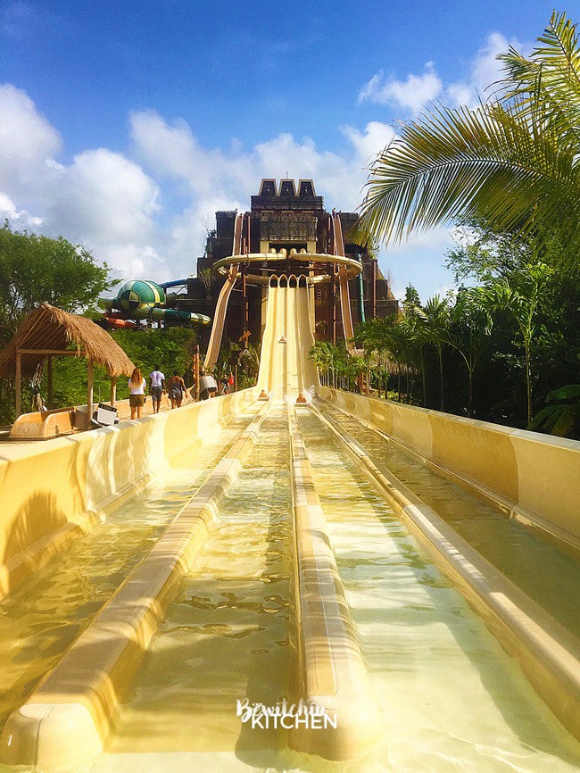 Lost Mayan Kingdom Adventure Park in Costa Maya, Mexico. This waterpark is perfect for family travel.