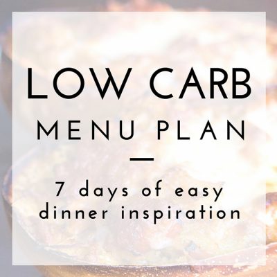 If you need help with a meal plan, this post has all the work done for you. A low carb menu plan that has some paleo recipes and clean eating inspiration for weight loss and feeling healthy!