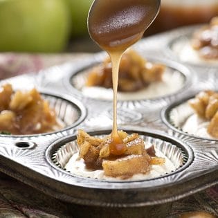 Easy to make, no bake Mini Apple and Salted Caramel Cheesecakes for any occasion! The recipe is simple to make and big on taste! I love caramel recipes.