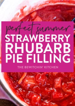 summer strawberry rhubarb pie filling